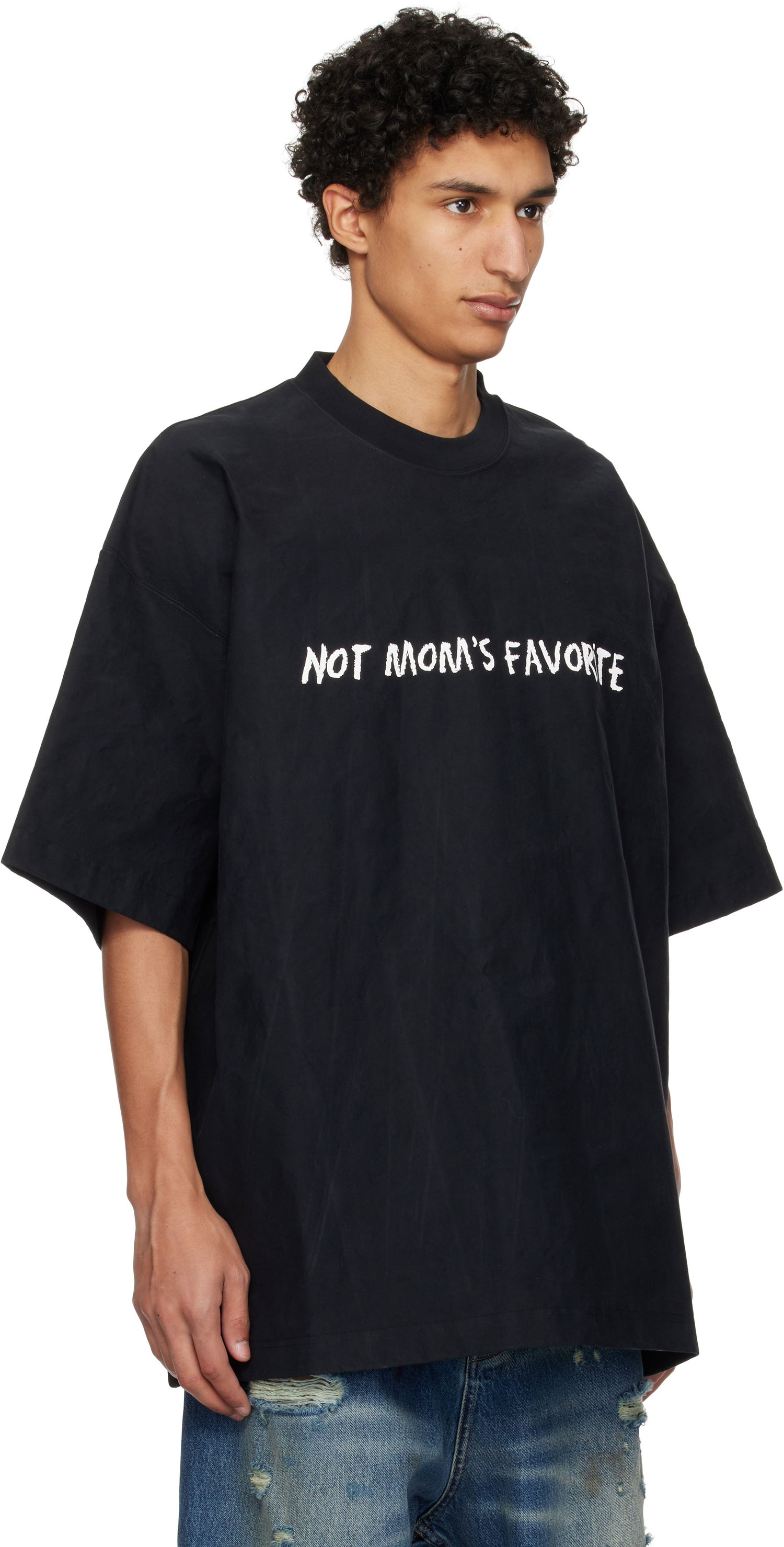 Tričko VETEMENTS Vetements 'Not Mom's Favorite' T-Shirt Čierna | UA66TR100B, 1