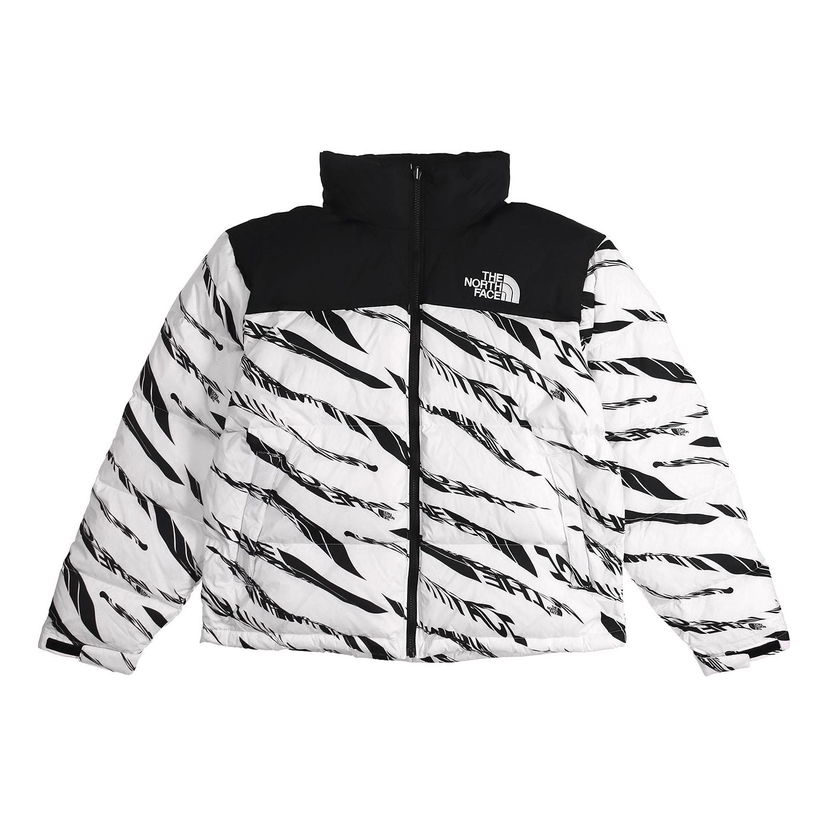 Prešívaná bunda The North Face Printed  Down Parka Biela | NF0A5AXQ-LG4