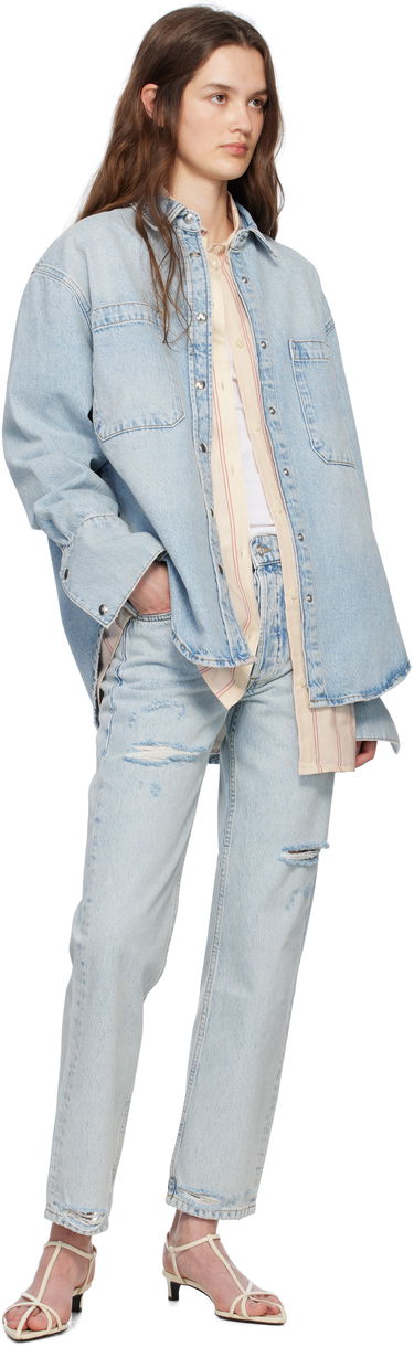 Košeľa Anine Bing ANINE BING Dante Denim Overshirt Modrá | A-07-10239-WHD24, 3