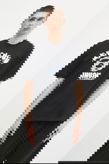 Tričko AAPE by A Bathing Ape Basic Graphic T-shirt Čierna | AAPTEM1643XXO, 0