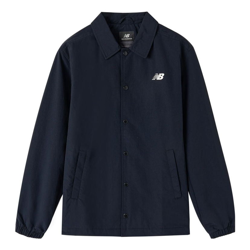 Vetrovka New Balance Essentials Coaches Jacket Modrá | NAA1V013-BK