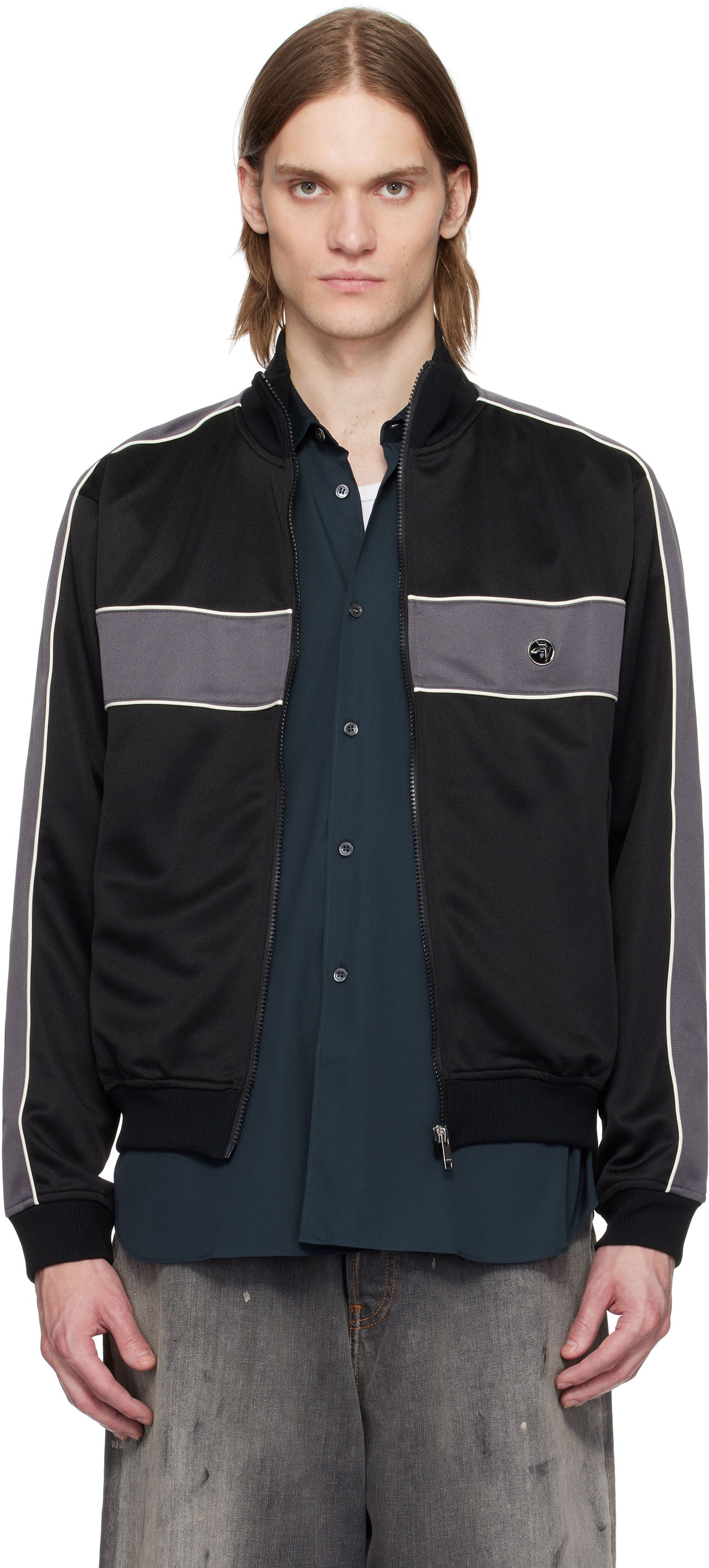 Bomber bunda Ambush AMBUSH Paneled Track Jacket Čierna | 12115218, 0