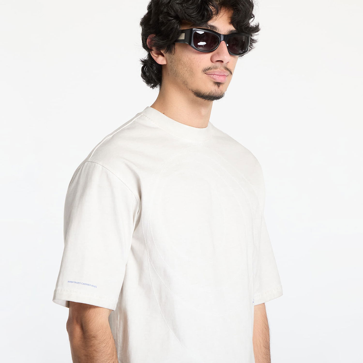 Tričko A-COLD-WALL* A-COLD-WALL* Frequency T-Shirt Biela | ACWMTS213 Beige, 1