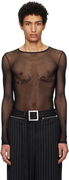 Jean Paul Gaultier Signature Mesh Long Sleeve T-Shirt