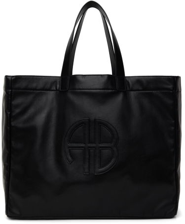 Tote bag Anine Bing Large Leather Tote Bag Čierna | A-13-2148-005, 0