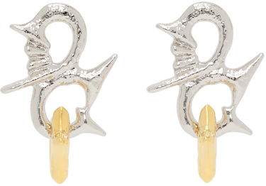 Náušnice Chopova Lowena Chopova Lowena Entwined Star Drop Earrings Metalická | 6439, 0