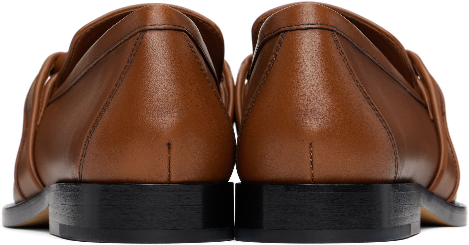 Tenisky a topánky Bottega Veneta Bottega Veneta Astaire Knotted Leather Loafers Hnedá | 796696 V4AF0, 1