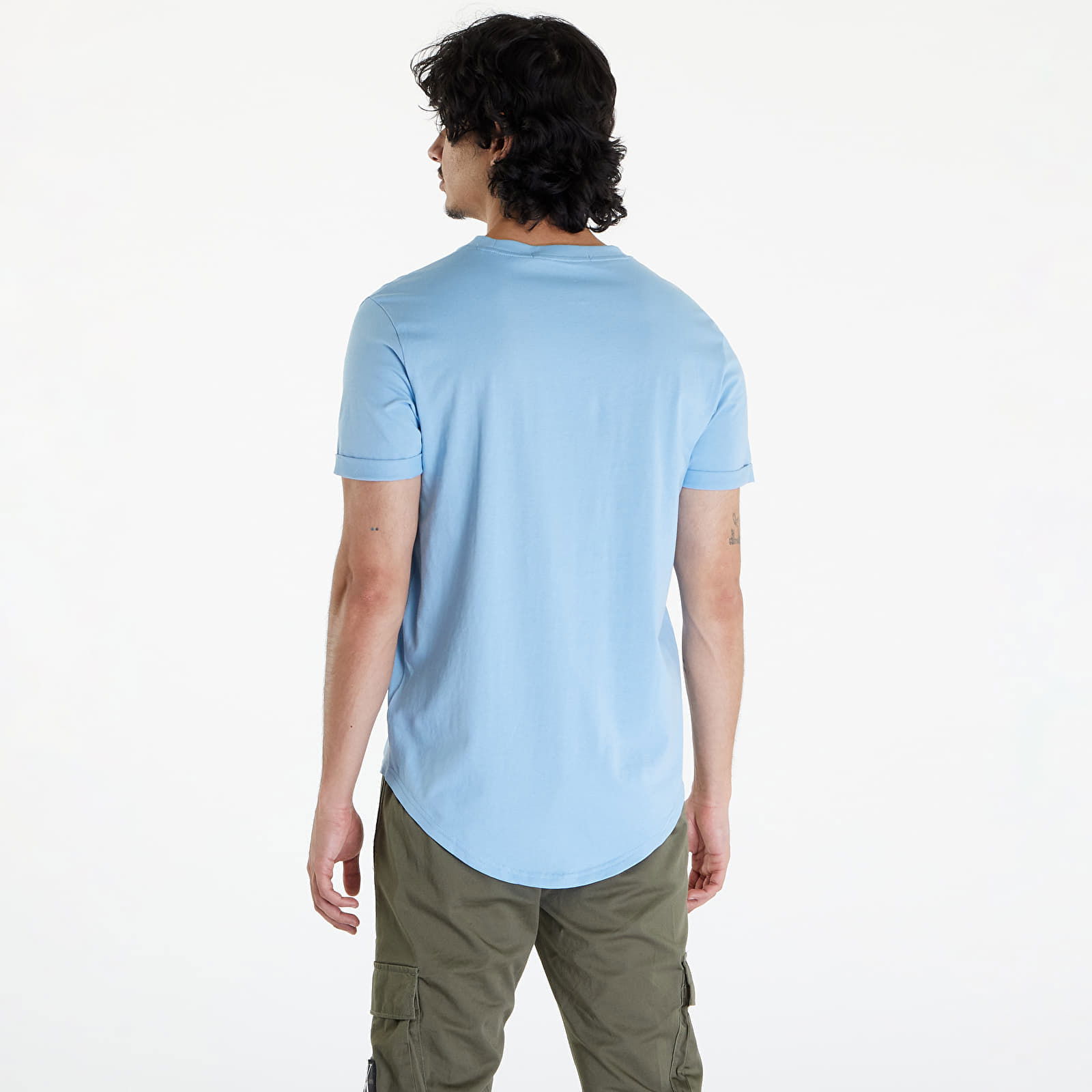 Cotton Badge T-Shirt Dusk Blue