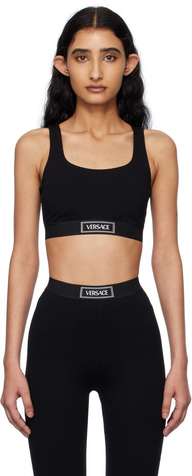 Podprsenka Versace Versace 90s Vintage Logo Sport Bra Čierna | 1015880_1A12037_1B000, 0