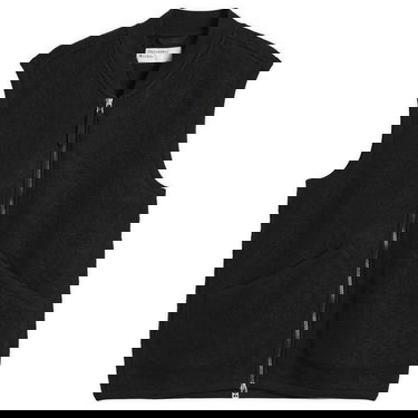 Vesta Universal Works Universal Works Wool Fleece Zip Vest Čierna | 00015-BLK, 0
