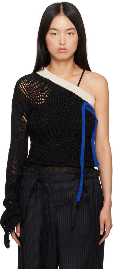 Sveter Andersson Bell Andersson Bell Ottolinger Edition One-Shoulder Knit Sweater Čierna | atb1215w, 0