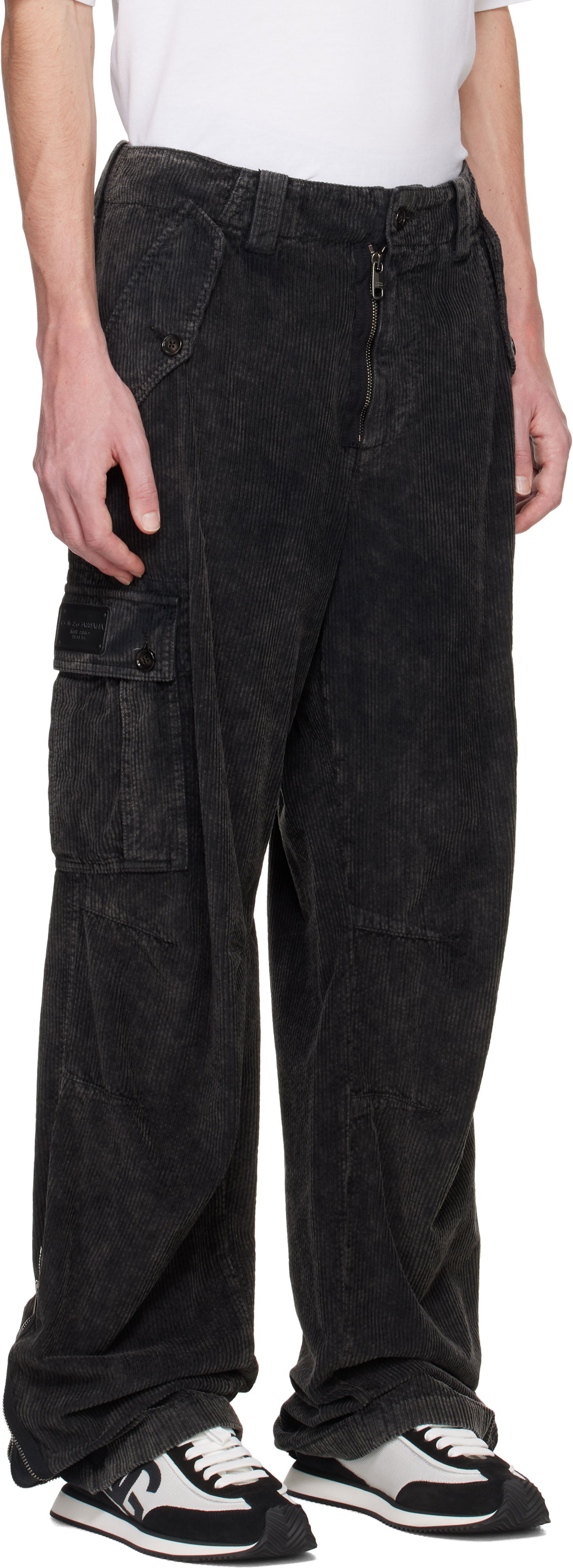 Cargo nohavice Dolce & Gabbana Re-Edition Garment Dyed Cargo Pants Čierna | GP0B9TG8LI1, 1