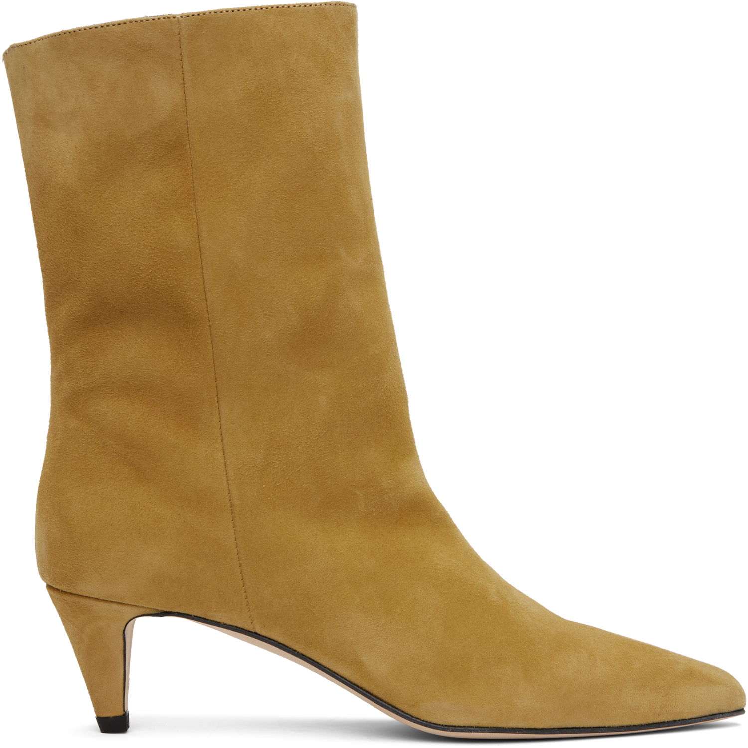 Šaty BY FAR BY FAR Lysander Suede Leather Boots Žltá | MWFBO068KL007BR052PL, 0