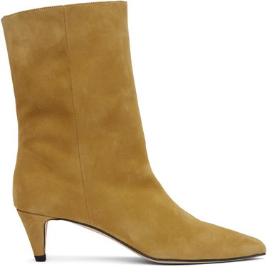Šaty BY FAR BY FAR Lysander Suede Leather Boots Žltá | MWFBO068KL007BR052PL, 0