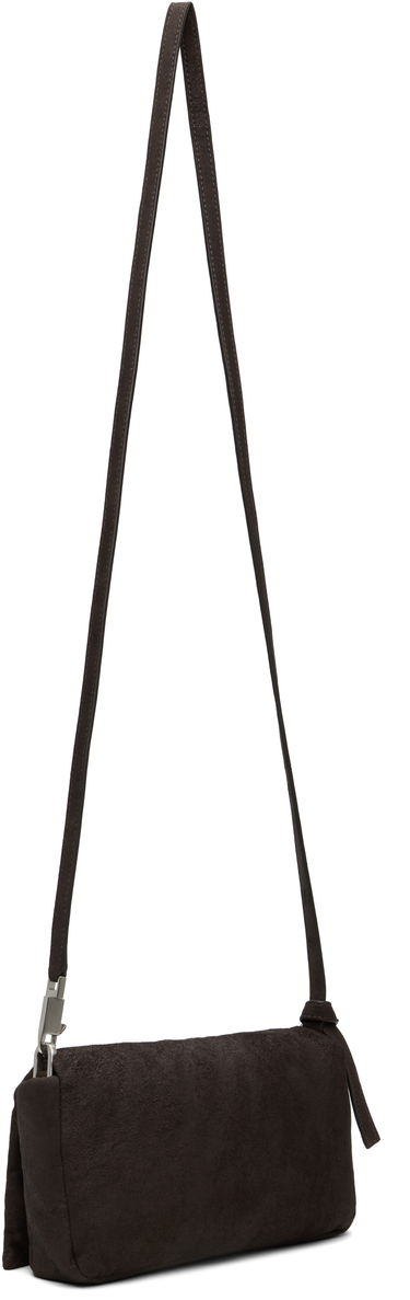 Taška cez rameno Rick Owens Rick Owens Pillow Griffin Suede Shoulder Bag Hnedá | RA02E0745 LBAPA, 2