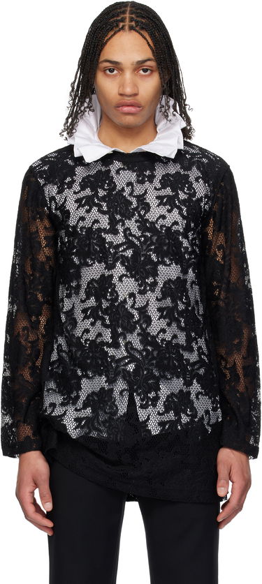 Košeľa Comme des Garçons Comme des Garçons Homme Plus Raschel Lace T-Shirt Čierna | PO-T036-051, 0