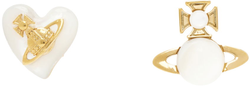 Náušnice Vivienne Westwood Gold-tone & Faux Pearl Earrings Metalická | 62010343-02R273-IM, 0