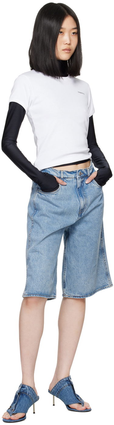 Šortky Coperni Coperni Faded Denim Bermuda Shorts Modrá | COPP86F2008, 3