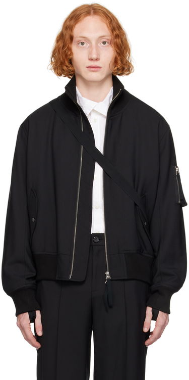 Bomber bunda Helmut Lang Seatbelt Bomber Jacket Čierna | O02HM102, 0
