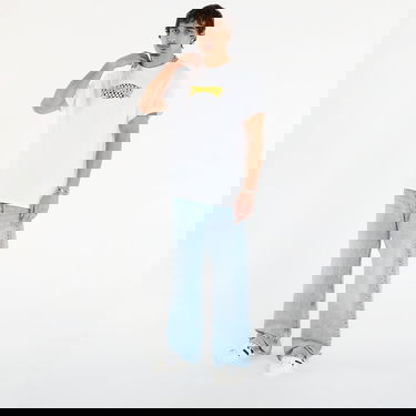 Tričko Thrasher Checkered Oval T-Shirt Biela | 145760, 3