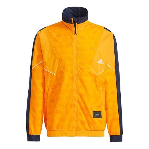Vetrovka adidas Originals Pattern Printed Sports Jacket Oranžová | HE9889