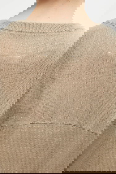 Sveter Maison Margiela MM6 Maison Margiela Sweater with Yoke Detail Béžová | S62HL0040.M13188.114, 4