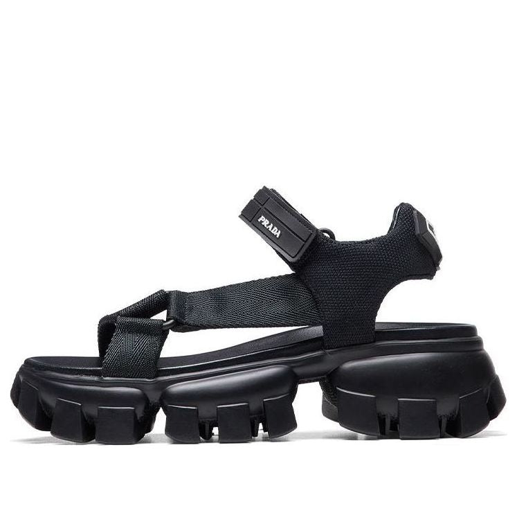 Tenisky a topánky Prada Prada Sporty Woven Nylon Tape Sandals Čierna | 1X037M_3L74_F0002_F_050