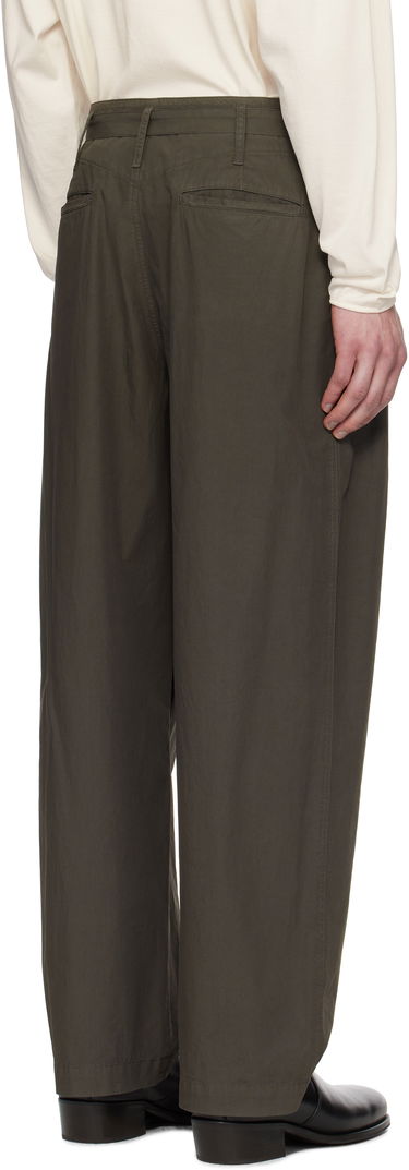 Cargo nohavice LEMAIRE Lemaire Belted Pleated Trousers Zelené | PA1173 LF1356, 2