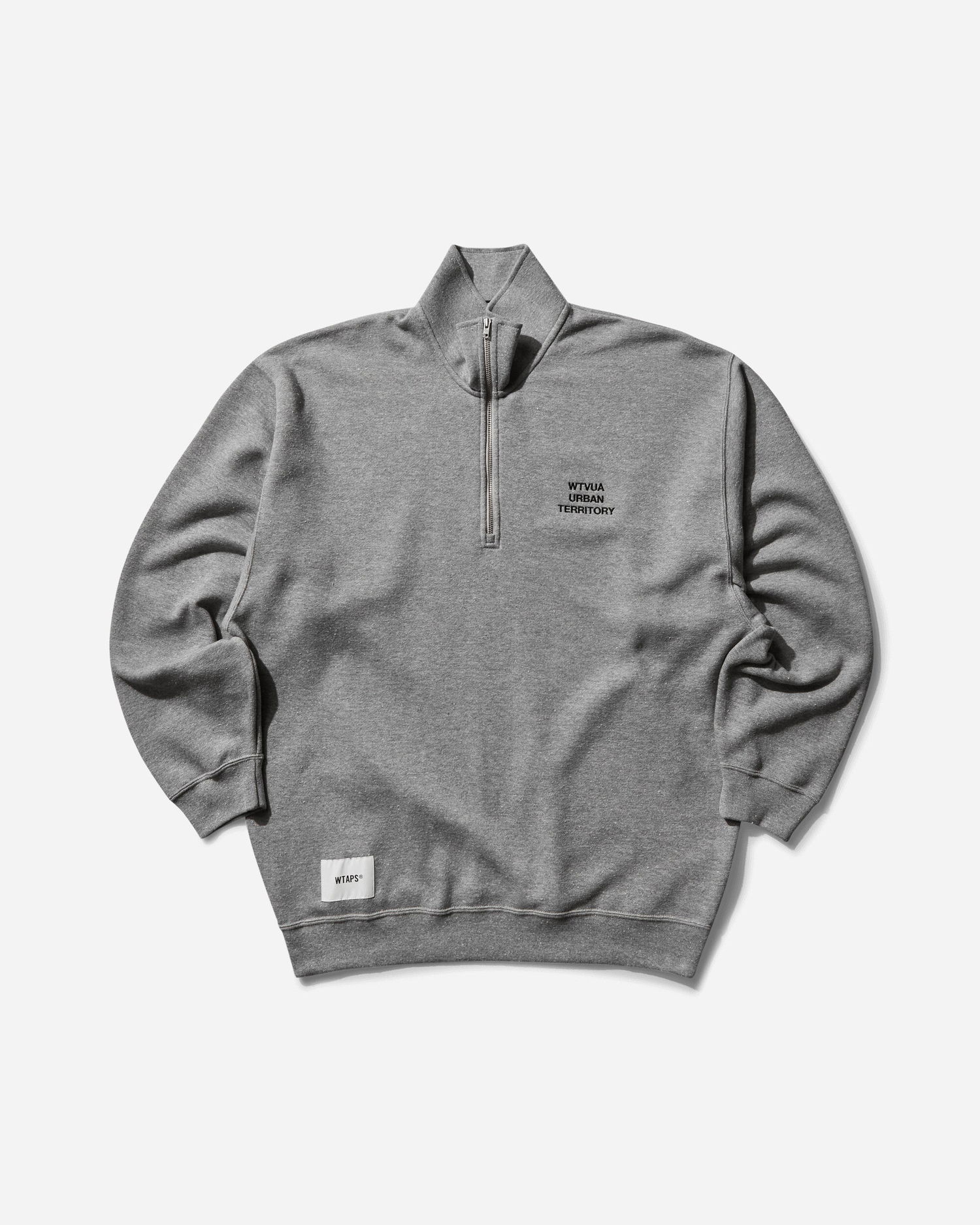 Mikina WTAPS Half-Zip Sweatshirt Šedá | 242ATDT-CSM20 001, 1
