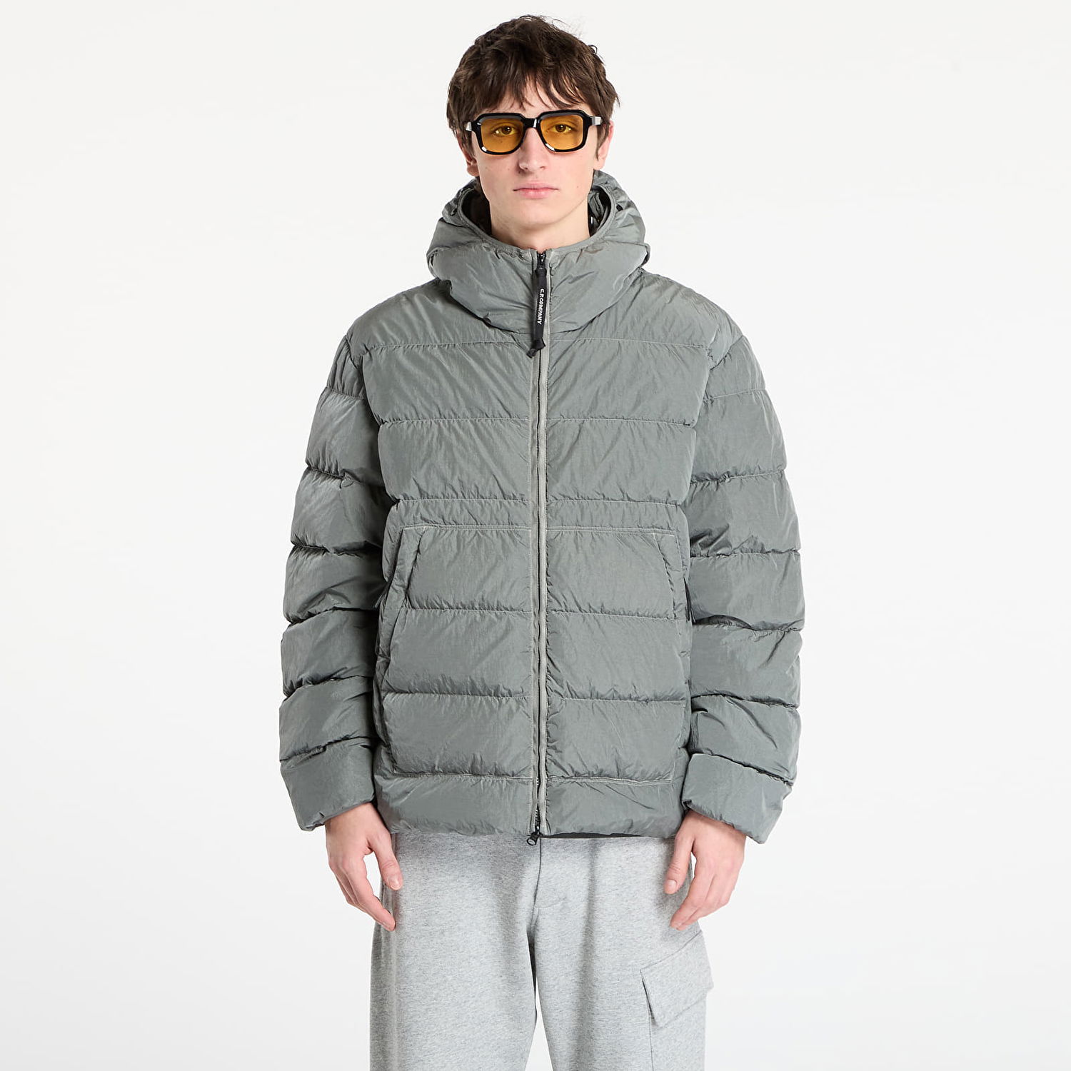 Prešívaná bunda C.P. Company Medium Jacket Šedá | 19CMOW011A005904G-921, 0