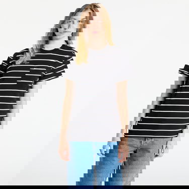 Tričko Horsefeathers T-Shirt Pyper Top Striped Čierna | SW957C, 0