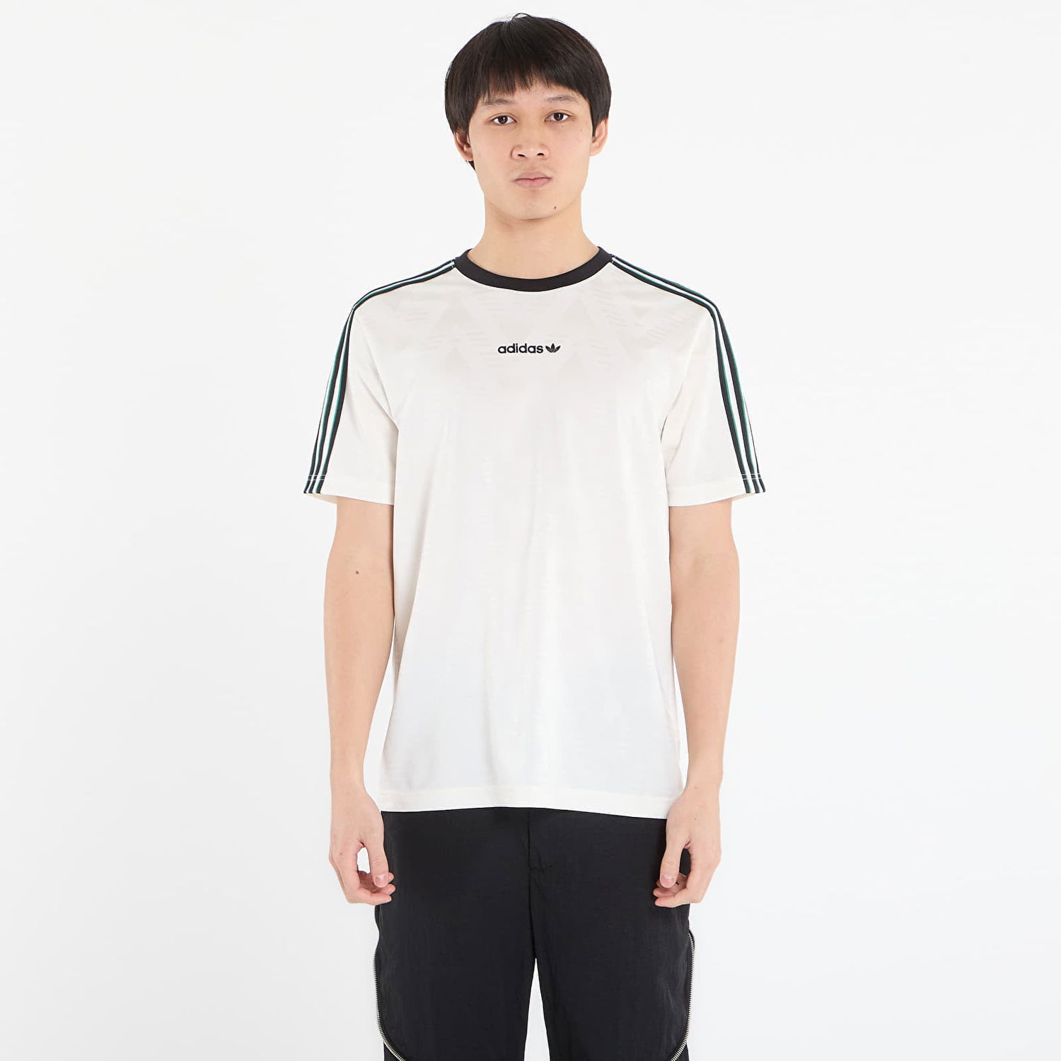 Tričko adidas Originals T-Shirt Jacquard Jersey Biela | KE2139, 0