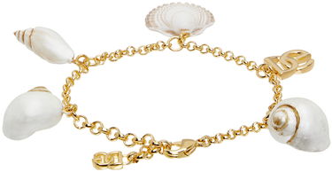 Náramok Dolce & Gabbana DG Logo & Shell Charm Chain Bracelet Metalická | WBQ6C5W1111, 1