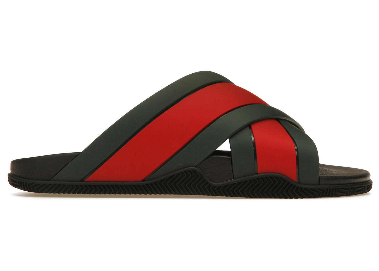 Tenisky a topánky Gucci Web Slide Black Rubber Červená | 630326 J8700 8460, 0