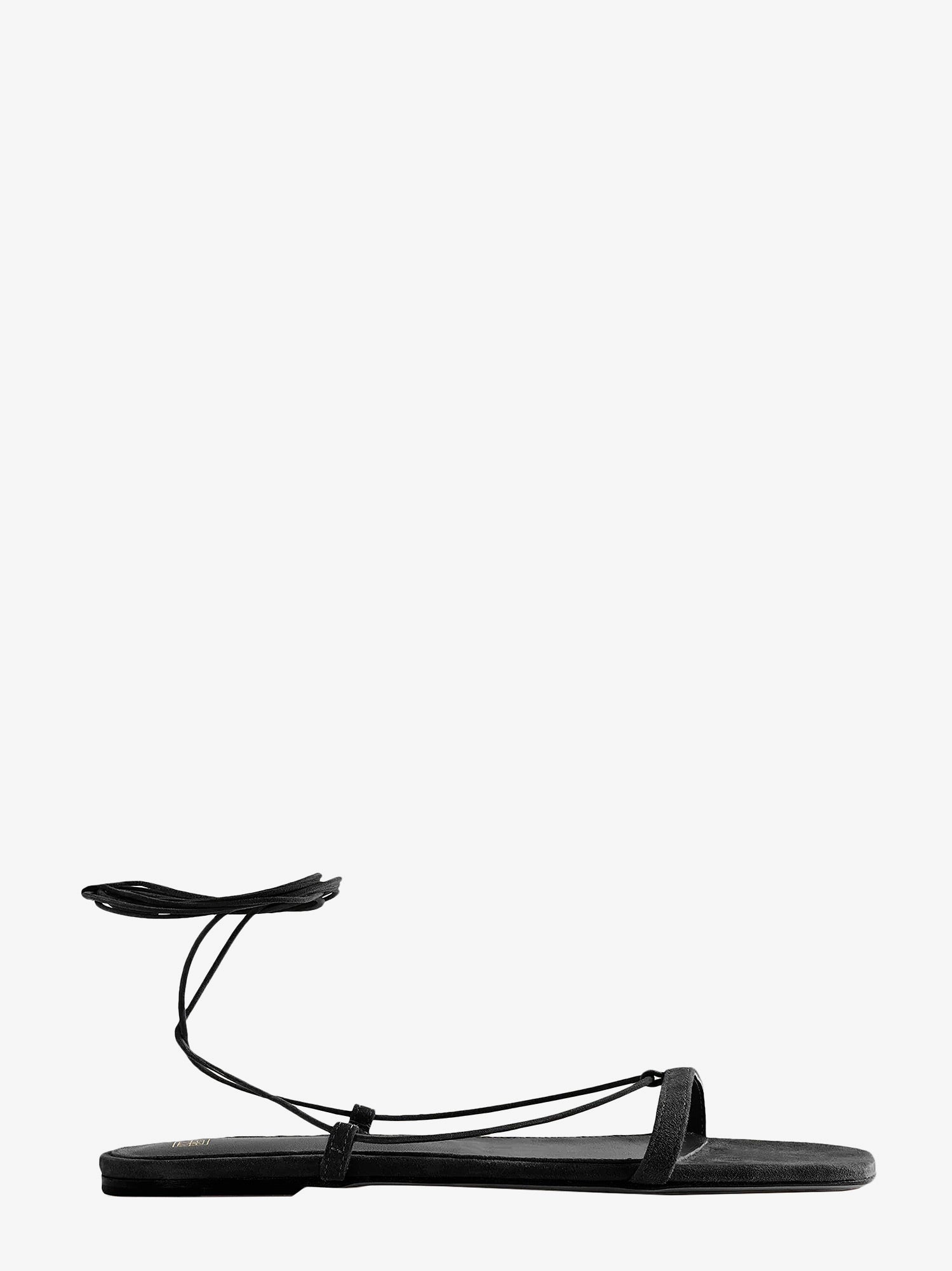 Tenisky a topánky TOTEME Tie Up Flat Sandals Čierna | 242WAS2053LE0012001, 0
