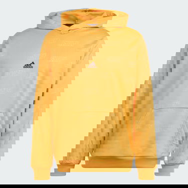 Mikina adidas Originals Embossed Polar Fleece Oranžová | IJ6429, 4