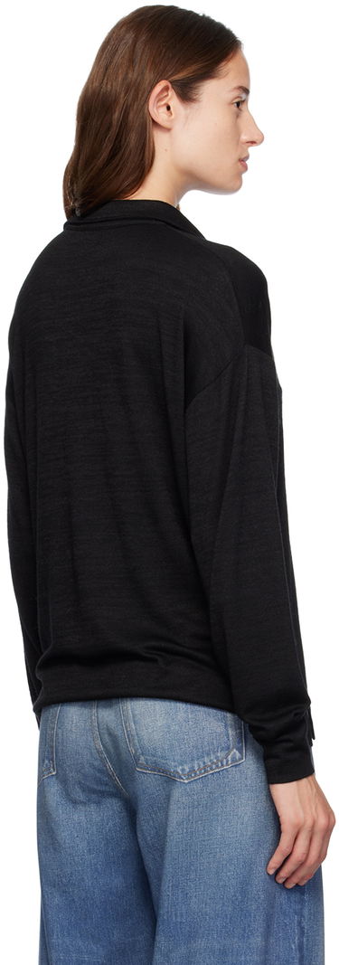 Sveter rag & bone Rag & Bone Knit V-Neck Polo Čierna | WCC24FT021JY21, 2