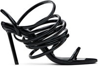 ALAÏA Glossy Multistrap Stiletto Heel Sandals