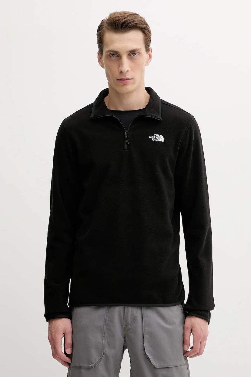 Mikina The North Face Smooth Quarter-Zip Fleece Pullover Čierna | NF0A8D0QJK31