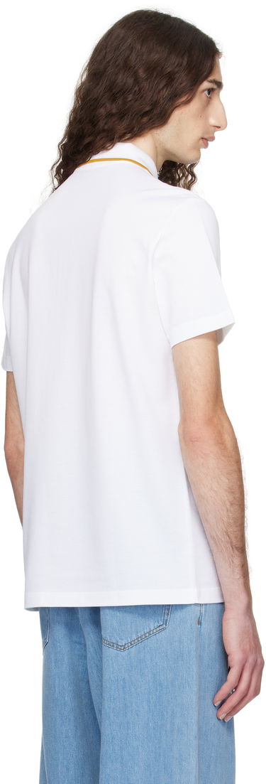 Polo tričko Versace Versace Embroidered Architectural Baroque Polo Biela | 1013906_1A14973, 2