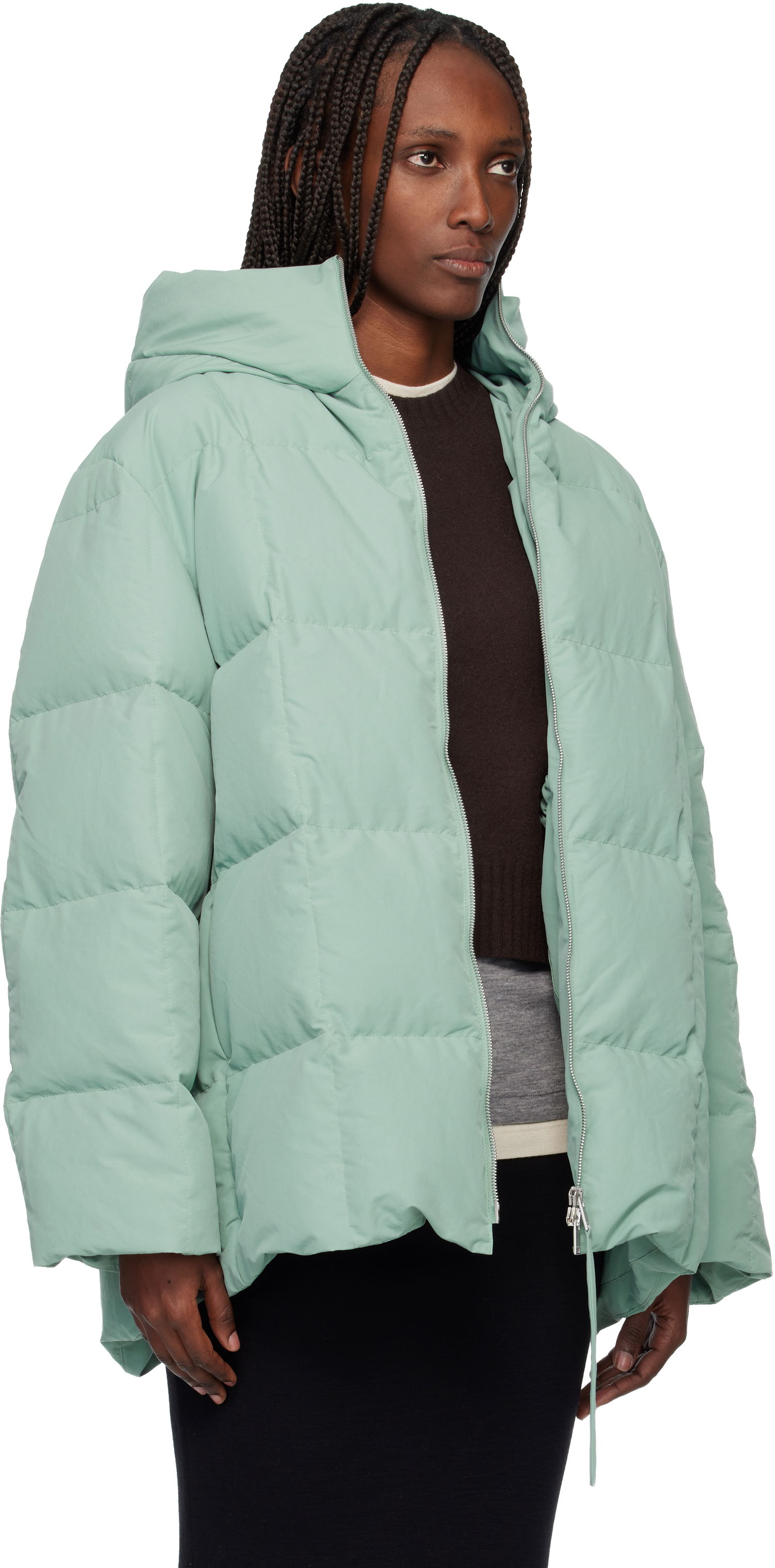 Prešívaná bunda Jil Sander Jil Sander Quilted Down Jacket Zelené | J40AF0181_J74276, 1
