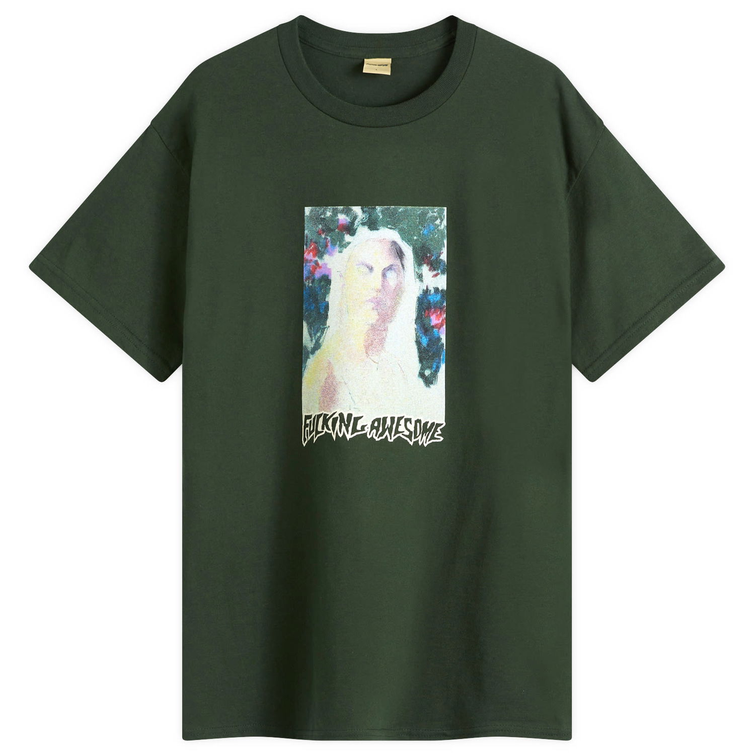Tričko Fucking Awesome Awesome Painterly T-Shirt Zelené | FA2033-FOR, 0