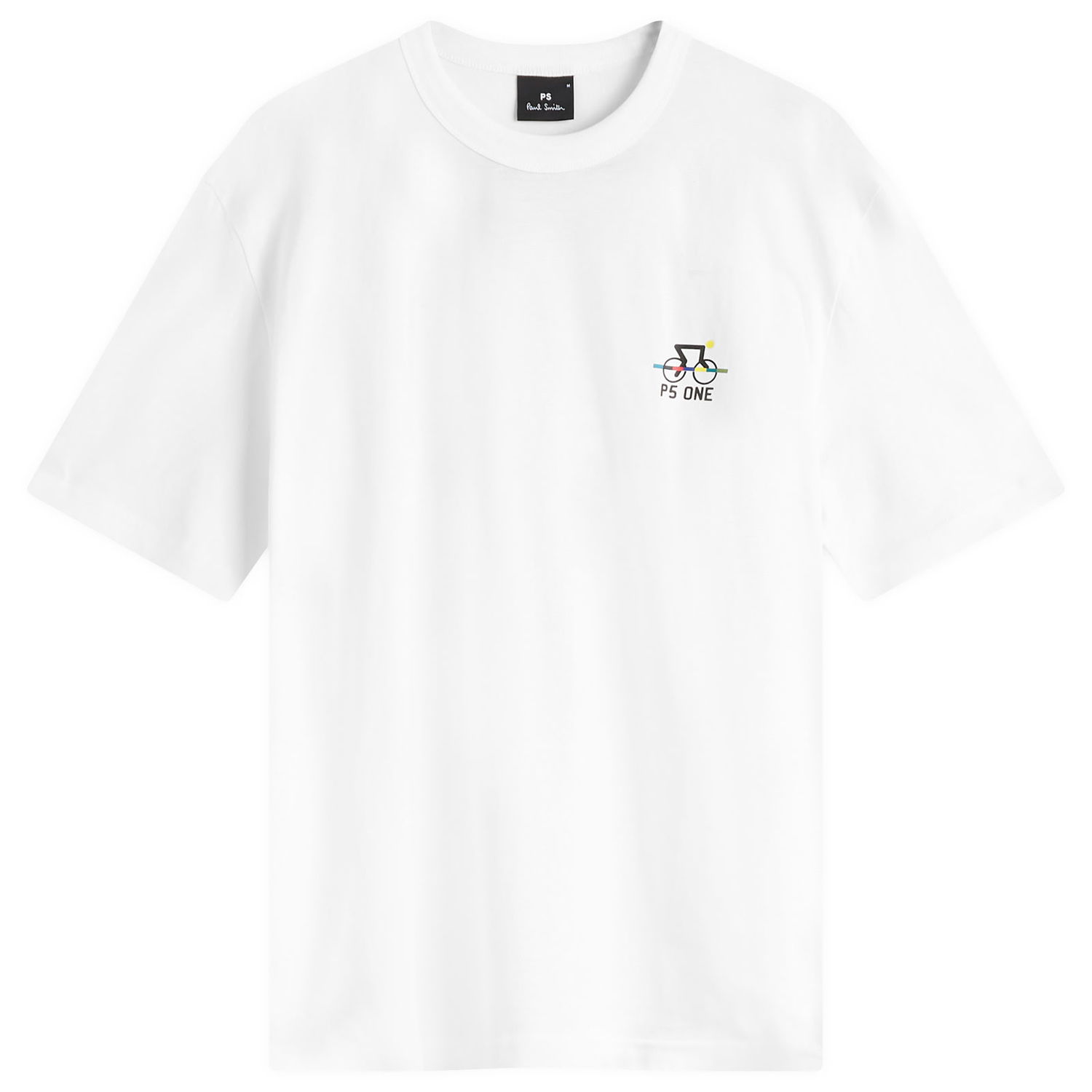 Tričko Paul Smith PS ONE Bike Tee, Size Large Biela | M2R-220X-PP4704-02, 1