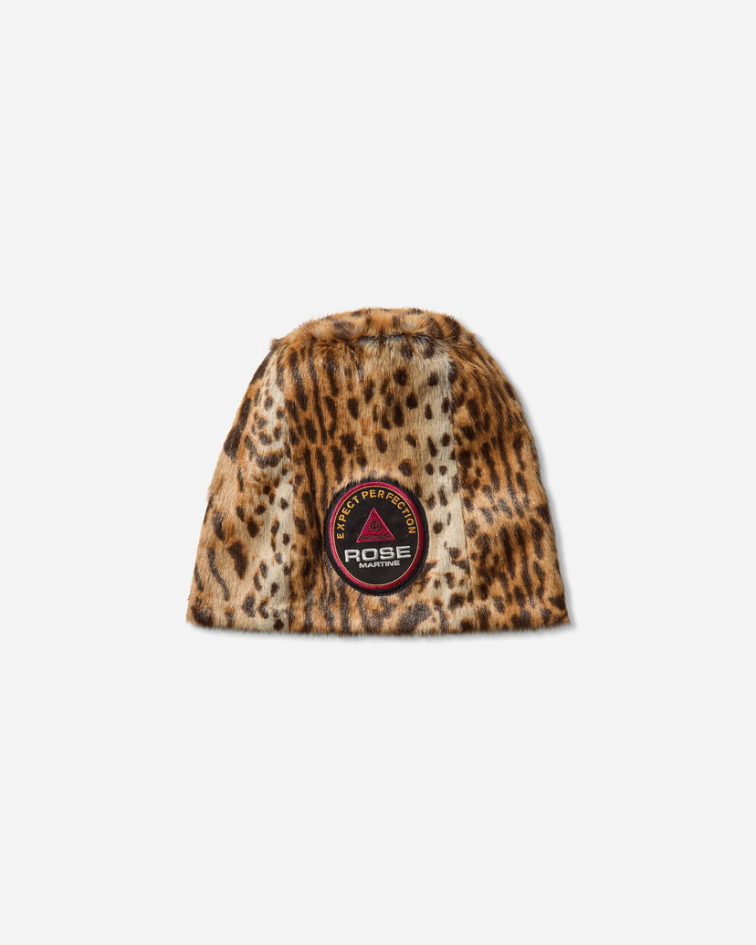Kulicha Martine Rose Faux Fur Leopard Print Beanie Hnedá | 1228WF07720