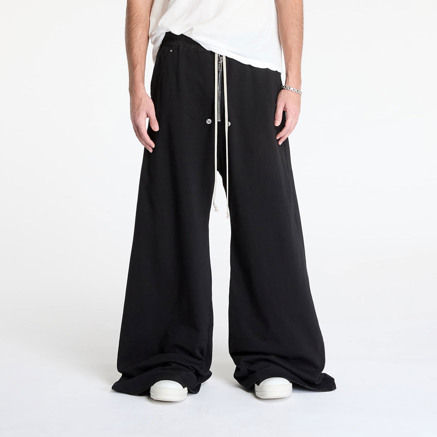Tepláky Rick Owens Rick Owens DRKSHDW Geth Belas Wide-Leg Pants Čierna | DU01E3378 RIG 09, 0