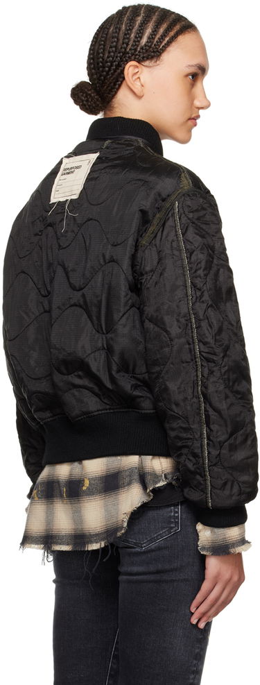 Bomber bunda R13 R13 Quilted Bomber Jacket Čierna | R13WR145-BREF, 2