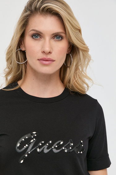 Tričko GUESS Tee Logo Čierna | W2BI15.K46D1, 1