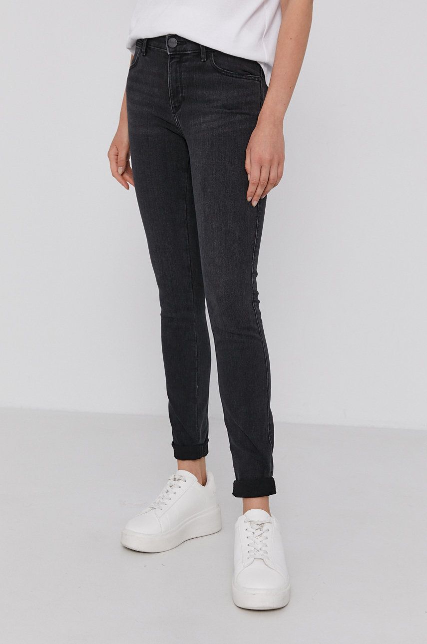 Džínsy Wrangler Skinny Soft Nights Jeans Čierna | W28KZJ387, 0