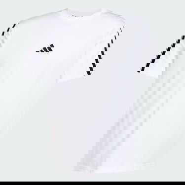 Tričko adidas Performance 3-Stripes Single Jersey Tee Biela | JW1952, 4