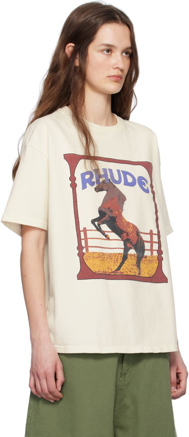 Tričko Rhude Rhude Cadre Horse Graphic Tee Čierna | RHSS25TT05012, 4